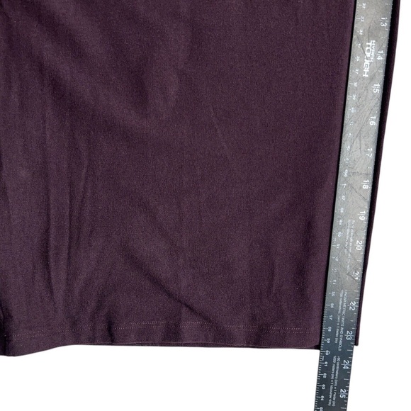 Eileen Fisher Pants Women 18P Burgundy Crop Lightweight Washable Stretch Crepe - Picture 11 of 11